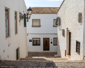Beautiful Street in Altea, Spain