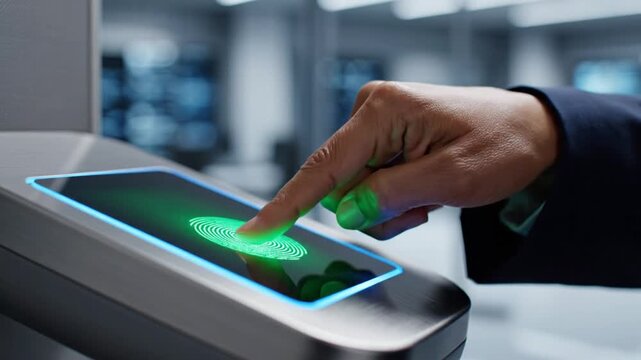 Fingerprint scanning technology for access control and security system, biometric authentication