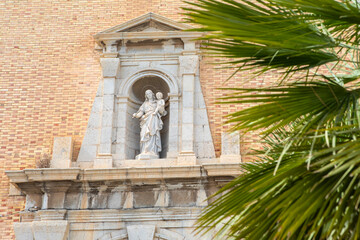 Detail of Altea Church in Spain
