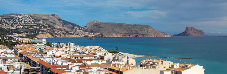 Rock of Calpe Viewed from Altea in Spain