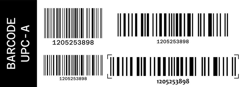 Scan ean code and barcode label qr with number line vector. Pattern stripe phone and scan gradation industrial with png bar ean. Black scan goods and christmas barcode glitch with graphic label isbn.