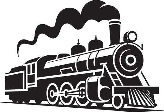 Steam train locomotive old vintage transport railway engine power smoke travel historical journey industry.