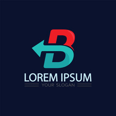 Obraz premium Artistic Letter B Logo Photo Design For Studio Branding Creative Modern Identity Concept