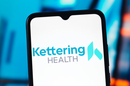 In this photo illustration, the Kettering Health logo is seen displayed on a smartphone screen.