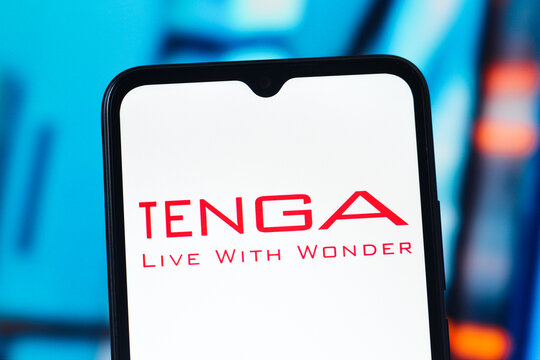 In this photo illustration, the Tenga logo is seen displayed on a smartphone screen.