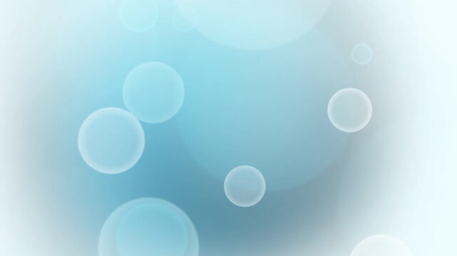 Blue Background with White Circles Moving.