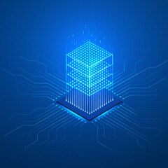 Futuristic Data Cube Processor"