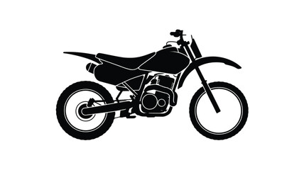 Fototapeta premium black motorcycle silhouette on white background