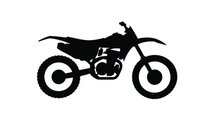 Fototapeta premium Motorcycle silhouette isolated on white background