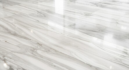 Obraz premium Polished marble floor design pattern featuring flowing lines and high key lighting