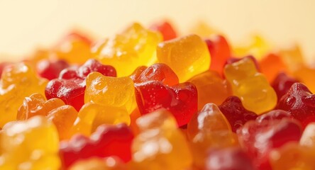 Children's health gummy bears packed with diverse flavor profiles