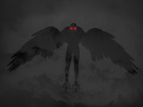 The Mothman or Owl Man cryptid