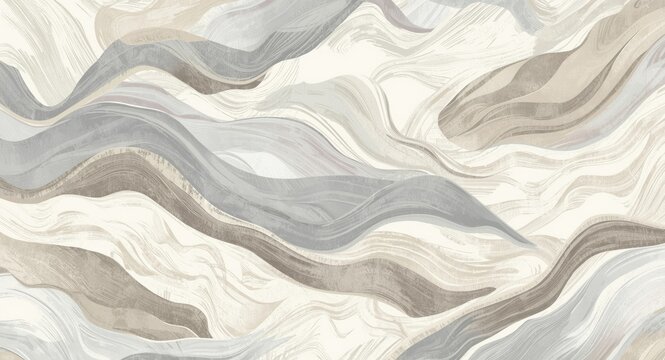 Fashion design backdrop with white wallpaper showcasing vintage abstract textured wave patterns