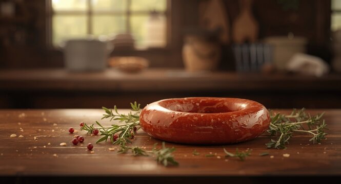 Fresh sausage stuffed in a smooth tubular casing