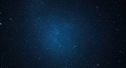 Obraz premium Blue shining star dust moving across expansive cosmic background