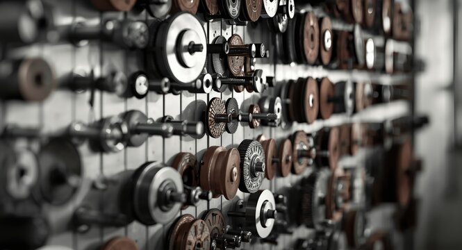 Organizational panel for abrasive discs and cutting disc tools