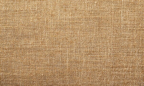 Flat linen fabric texture in warm beige tone, tight weave pattern, even light