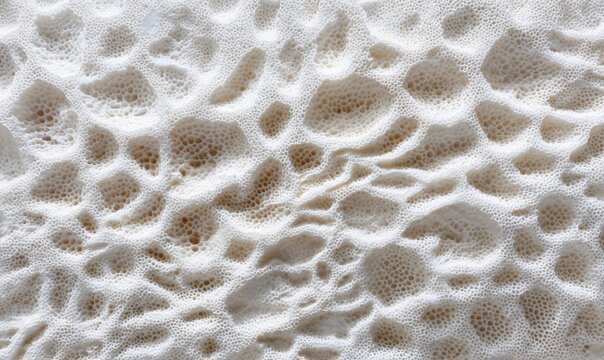 Flat photograph of coral reef surface texture close-up, organic irregular forms filling frame