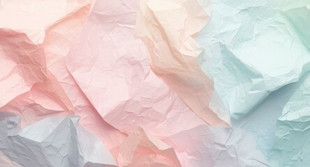 Fototapeta premium Abstract paper surface showcasing a unique pastel wallpaper style with copy space