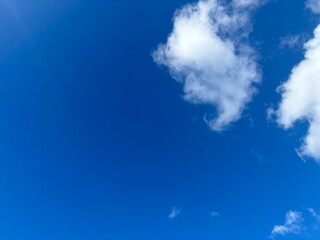 blue sky with clouds