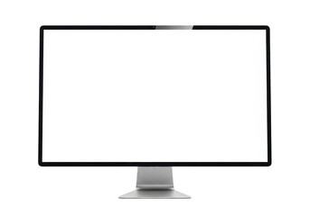 Modern computer monitor isolated on transparent background