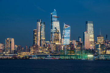 Obraz premium Lower Manhattan Skyline at Sunset New York City