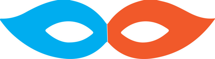 Mask icon in silhouette on white backgground.. © Sundas