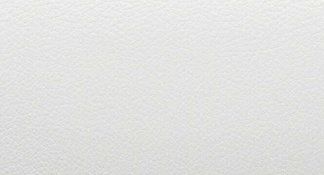 Detailed white faux leather texture background with smooth matte finish lighting