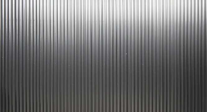Detailed metallic backdrop illustrating vertical ribbed texture and smooth finish