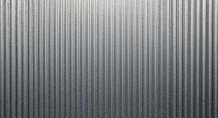 Obraz premium Corrugated metal sheet textured stainless steel surface with copy space for advertising use