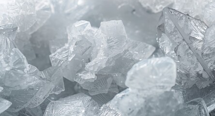 Obraz premium Sea salt crystals showcasing intricate natural formations