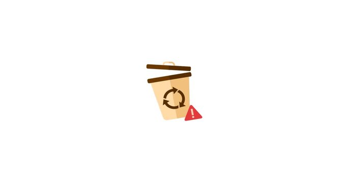 A trash bin for waste disposal concepts