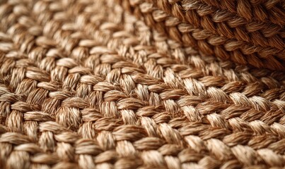 A brown and tan woven fabric with a pattern
