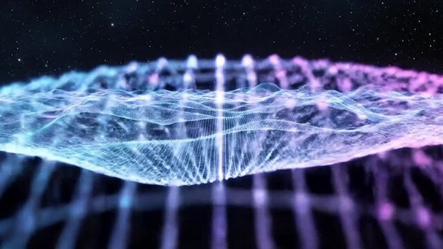 Particle Network Dome Grid