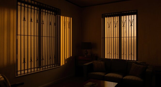 Safe home environments with metal window security grilles