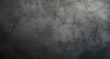 Obraz premium grungy concrete wall texture with cracks and smoky gray tones background