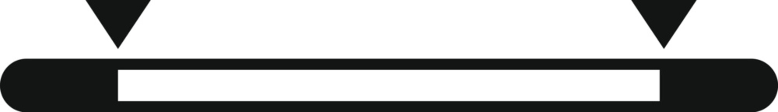 Slider element with two markers defining a selectable range in a digital interface