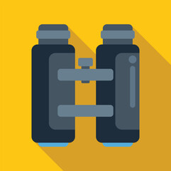 Obraz premium Binoculars icon representing observation and exploration concept