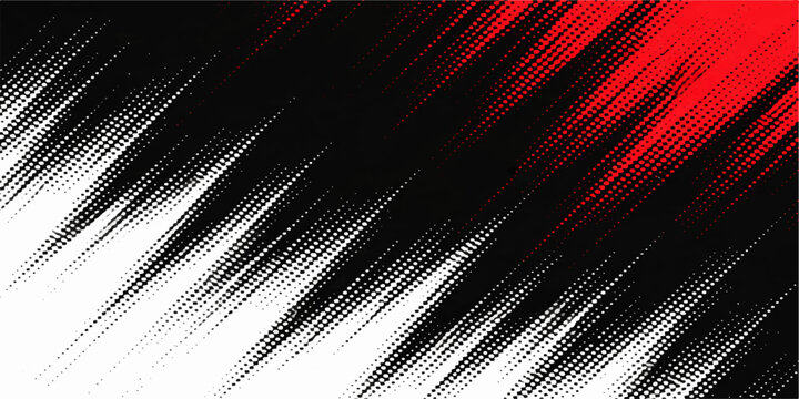 A vibrant digital art illustration featuring an abstract red and black and white background with flowing motion lines, light textures, and energy patterns for a modern tech wallpaper design