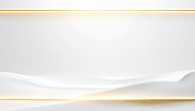 Golden Horizon: Minimalist Parallel Lines on White