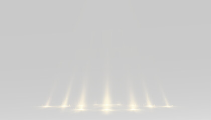png abstract spotlights with glowing bright stage light beam projection shiny decoration theatre...