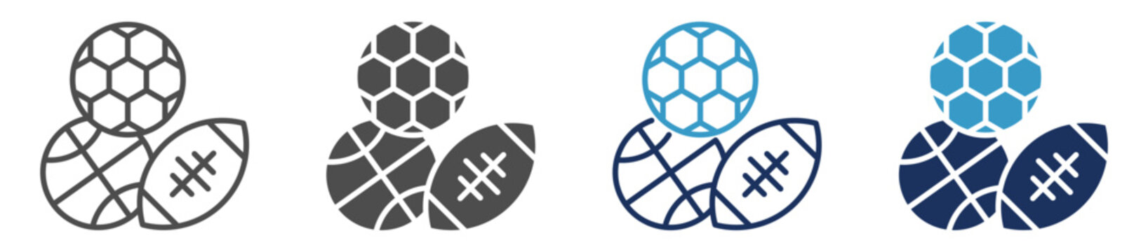 sports multi purpose icon set