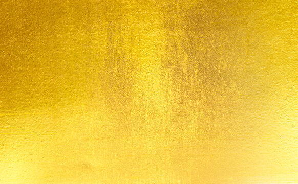 Shiny yellow leaf gold foil
