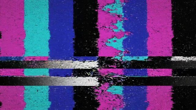 Vibrant colorful stripes with black paint splatters on textured background