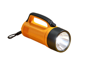 Bright orange portable light with strap