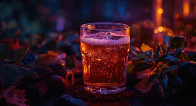 Comforting hard cider beverage with sweet hints for autumn nights