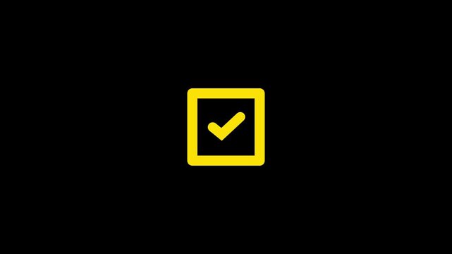 Yellow checkmark icon