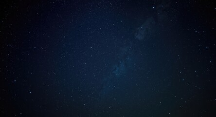 Fototapeta premium Star filled nocturnal sky texture backdrop with smooth surfaces and copy space