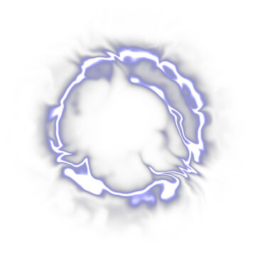 Luminous energy vortex, plasma arc ring, electric effect, sci fi power symbol, glowing circuit loop, neon lightning circle, mystical force field.