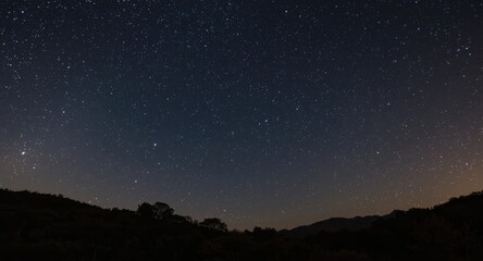 early morning brilliance in starry night sky natural backdrop
